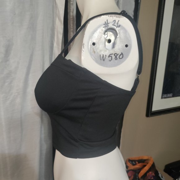 The Arte by Zenana - Strapped Cloth Bustier Crop Top - Picture 2 of 7